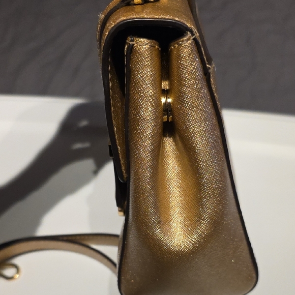 Michael Kors Gold Satchel Bag - Picture 4 of 16